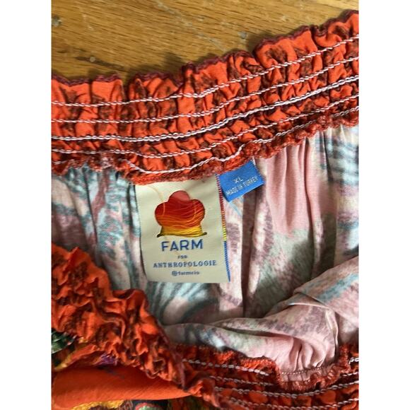 Farm Rio Anthropologie Dress One Shoulder Sz X-Large Multi A001897 - Picture 7 of 11